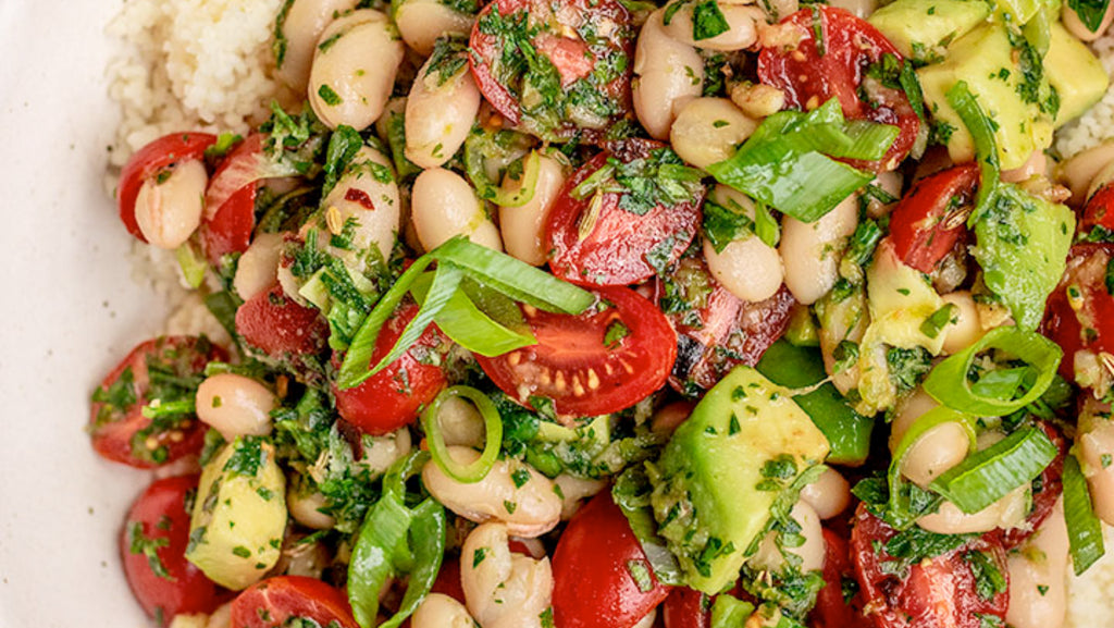 Cannellini Bean Salad with Maple Lime Dressing