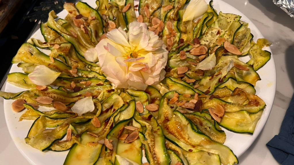 Roasted Zucchini with Almonds