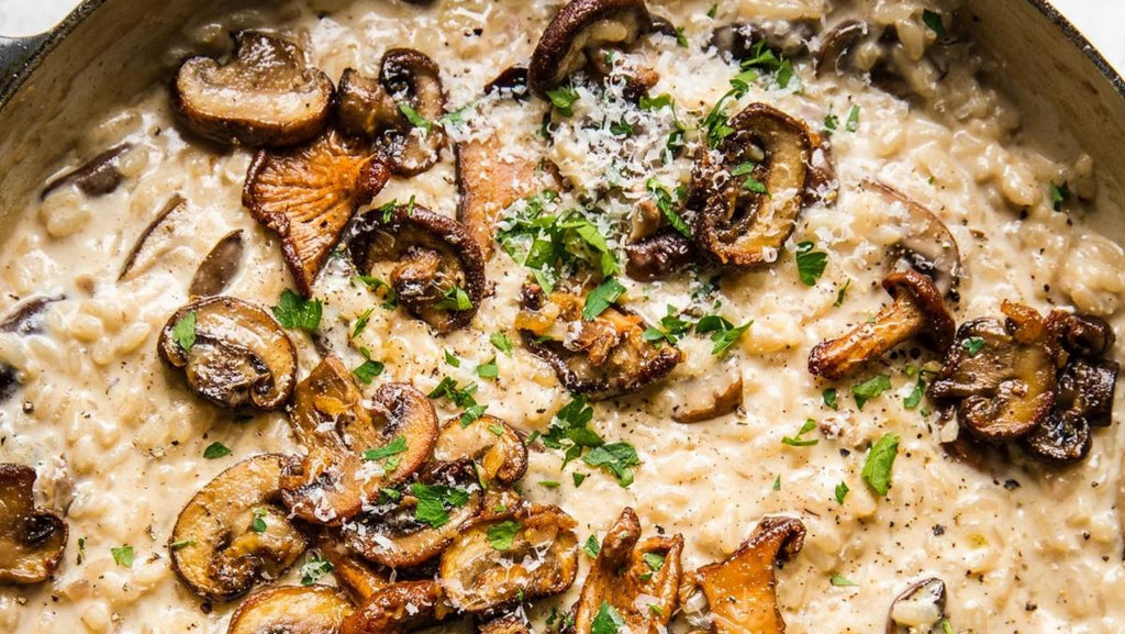 Roasted Garlic and Wild Mushroom Risotto